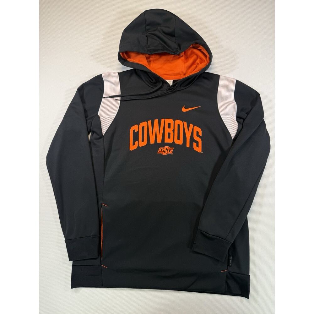 Ok Oklahoma State OSU Cowboys Hoodie Sweatshirt Nike Therma-Fit MEDIUM